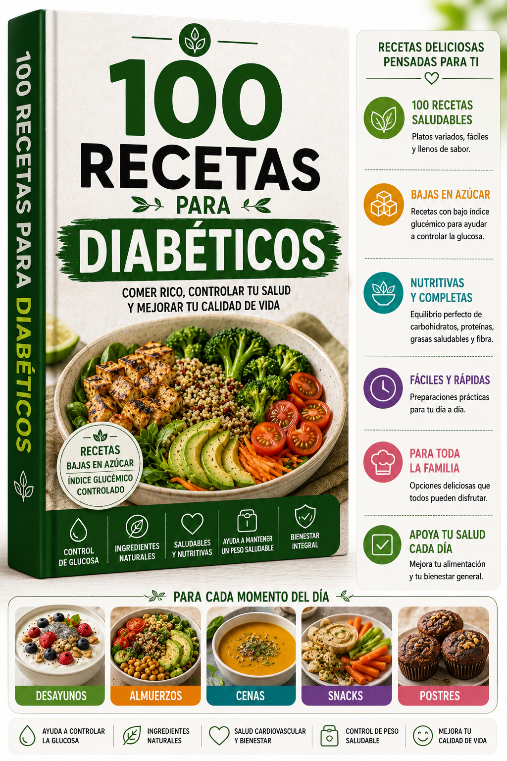 100 RECETAS PARA PERSONAS CON DIABETÉS